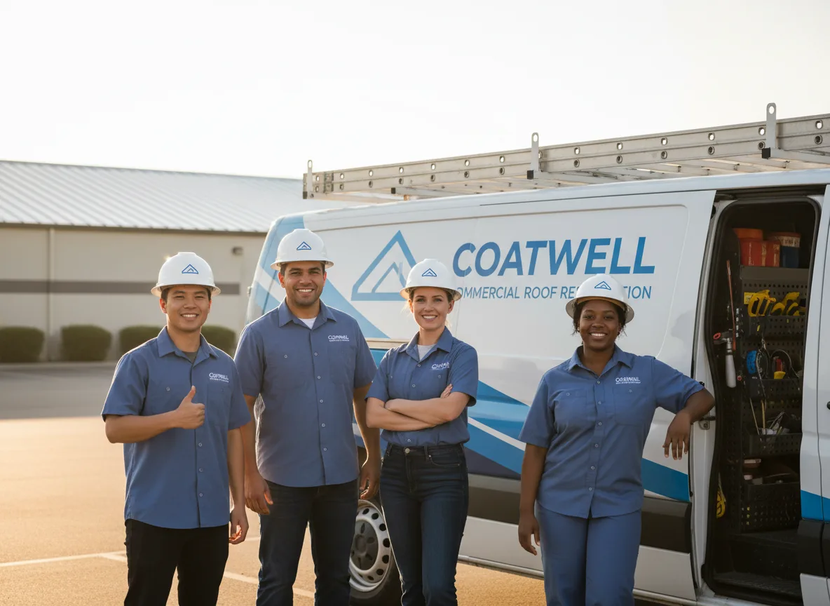 Commercial roof coating company in Rinard, IL