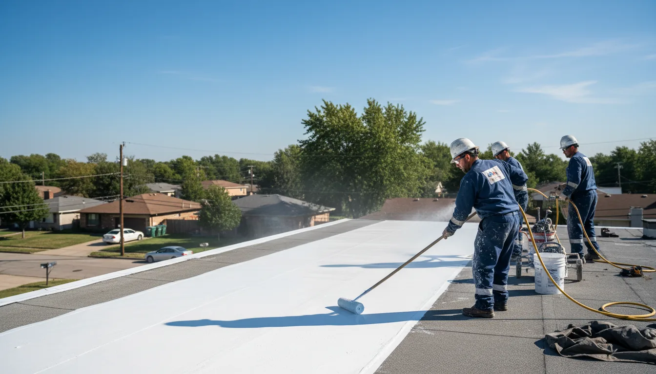 Commercial roof coating in Rinard, IL near me